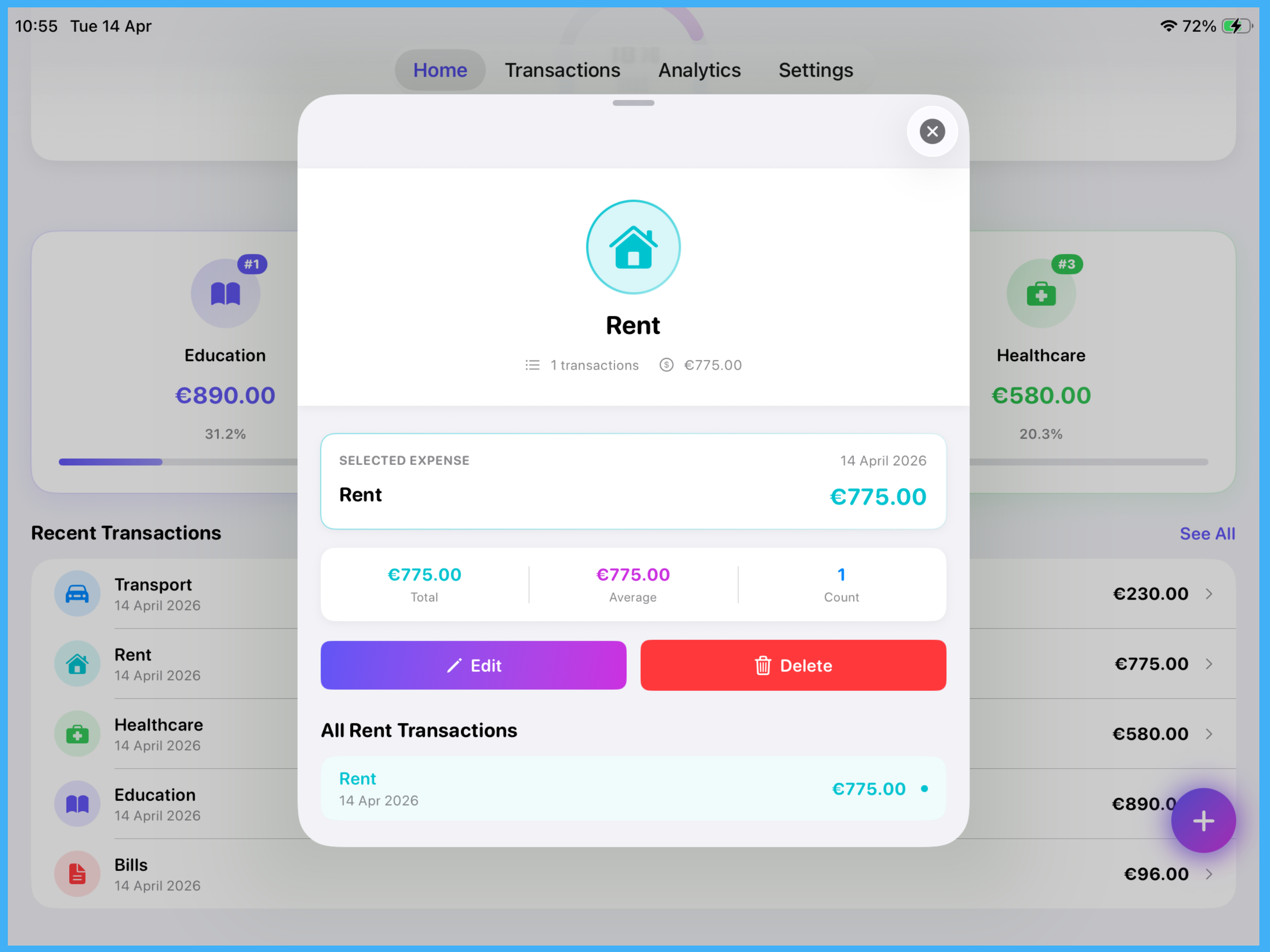 MySpend: Expense Tracker screenshot 9