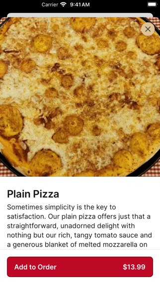 TGS Pizzeria iPhone screenshot 3 - Food & Drink app