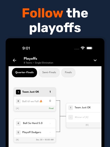 OSSO Sports iPad screenshot