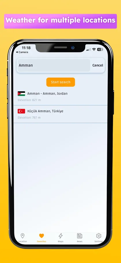 Screenshot 4 di 5 di Weather Arab climate