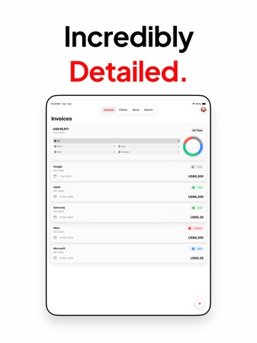 Invoice Maker - BillNova iPad screenshot