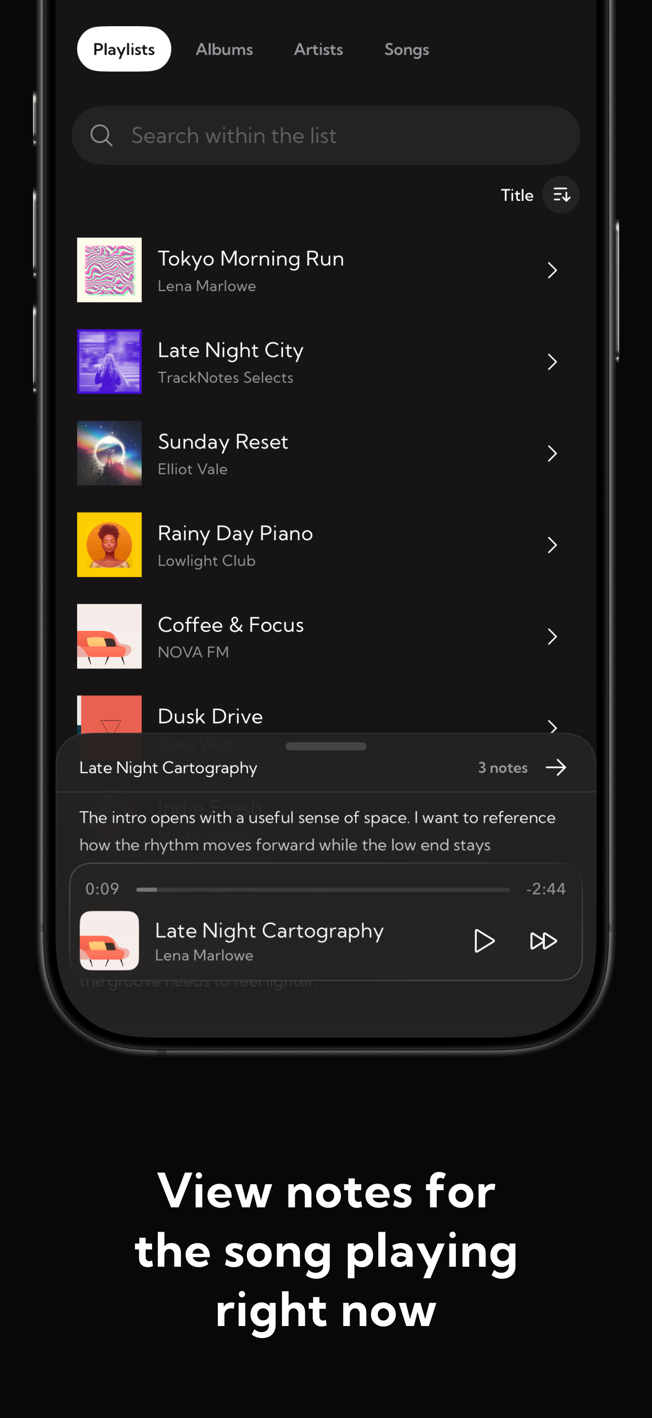 Track Notes: Music Annotation