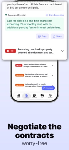 AI Lawyer & Contracts: Pact iPhone screenshot