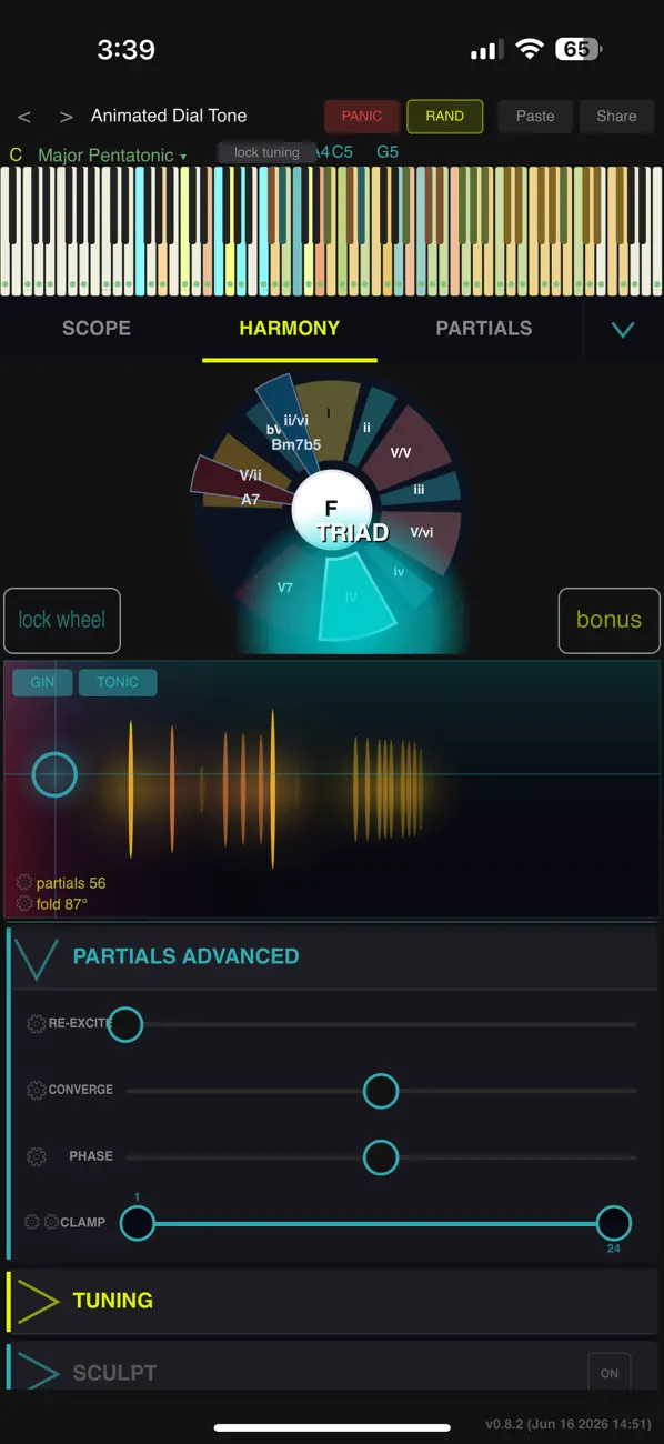 Screenshot #2 pour Beat Kitchen Harmonic Synth