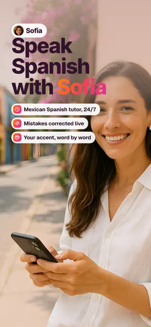 Speak Spanish: Sofia AI Tutor screenshot 1