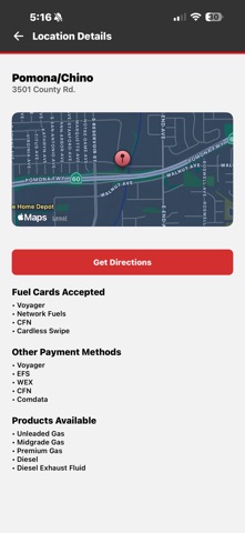 SC Fuels Site Locator iPhone screenshot