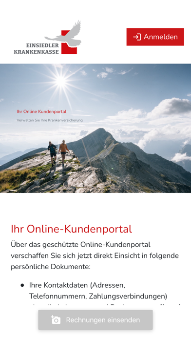 Einsiedler Krankenkasse Screenshot