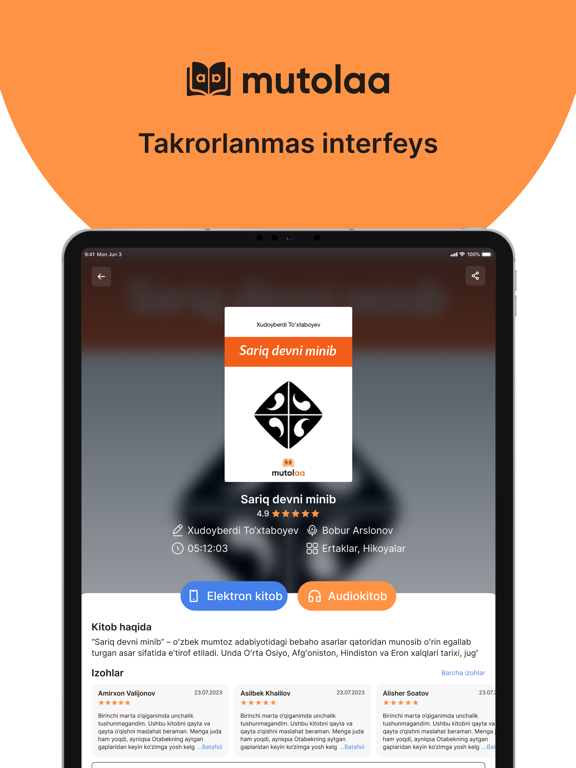 Mutolaa iPad screenshot 3 - Book app
