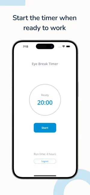 Eye Break Timer - 20-20-20 screenshot 3