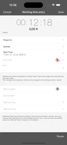 Qlaqs Time Tracking screenshot #3 for iPhone