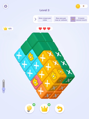 Crowndoku: Logic Puzzle Master iPad screenshot