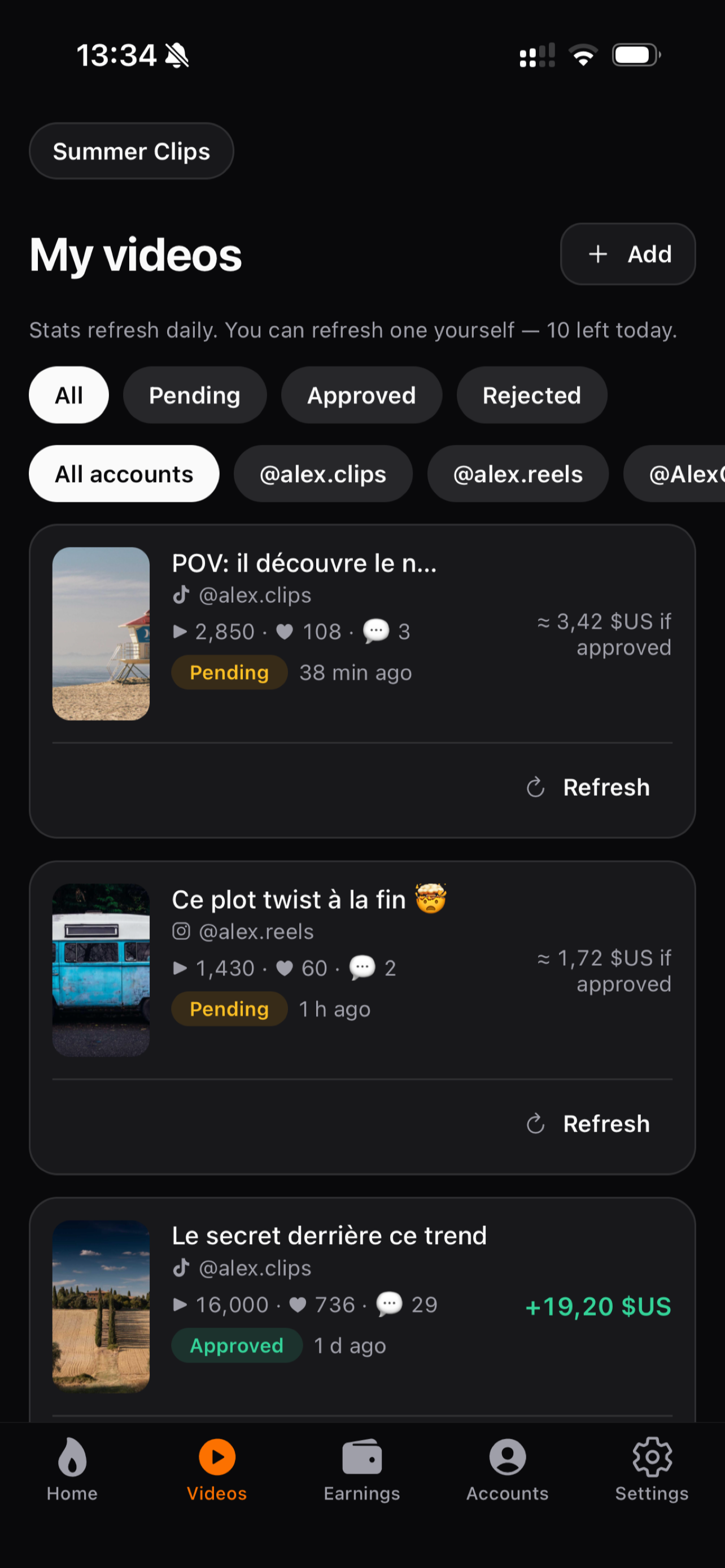 Revclip: Post & Earn screenshot 2