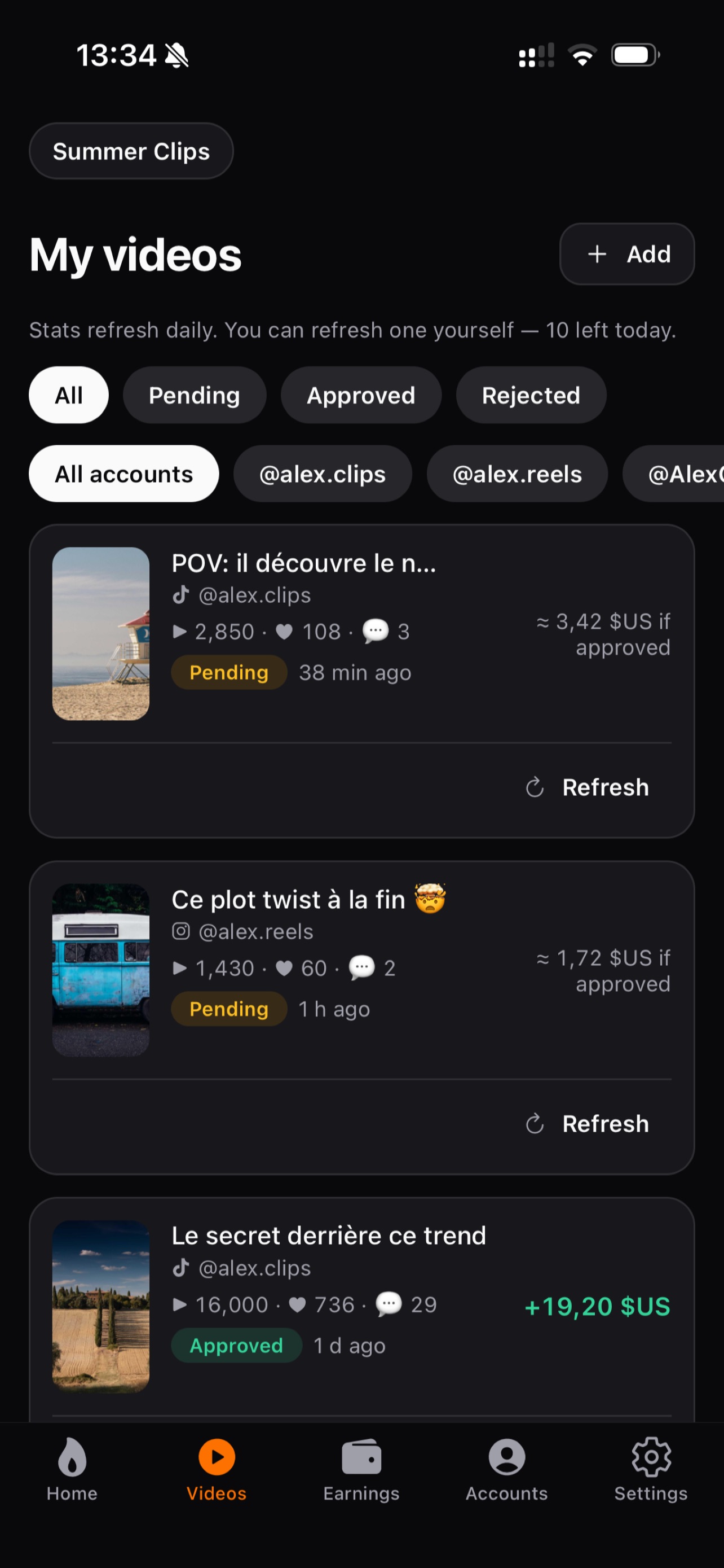 Screenshot 2 of Revclip: Post & Earn