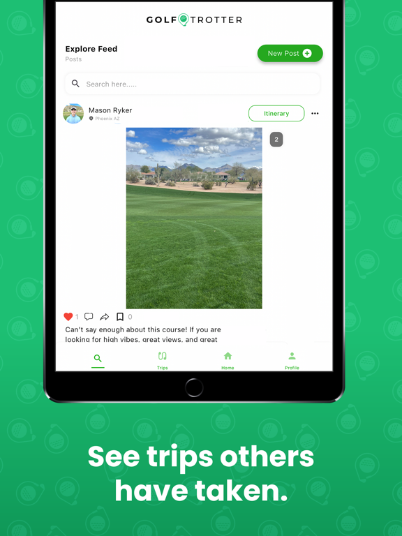 Golf Trotter iPad screenshot 5 - Travel app