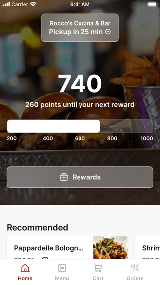Rocco's Cucina & Bar app screenshot