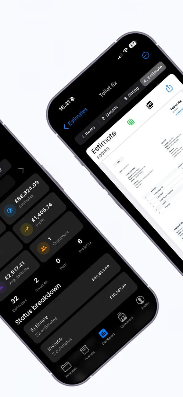 Contractor Estimator Screenshot 2