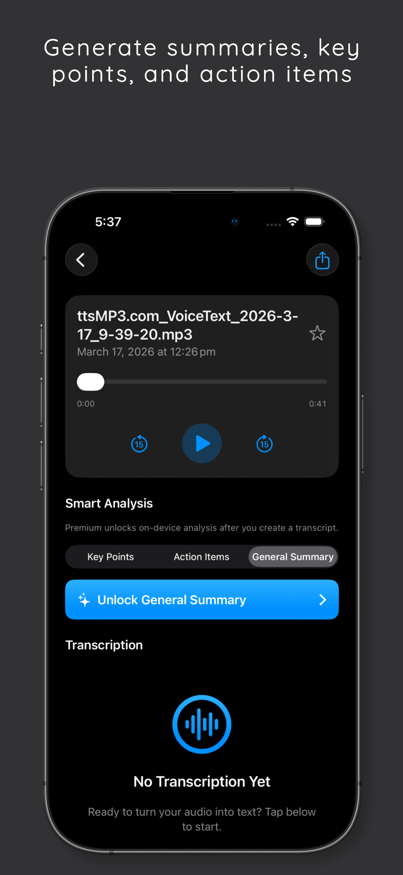 AudioText: Voice to Text