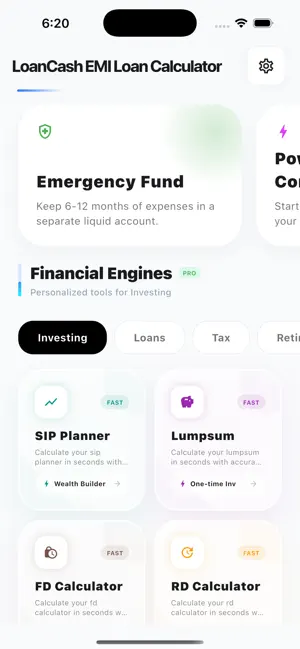 LoanCash EMI Loan Calculator screenshot 1