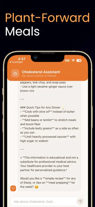 Cholesterol AI Nutritionist screenshot 4