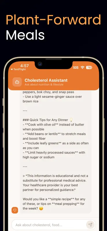 Cholesterol AI Nutritionist screenshot 4 of 5