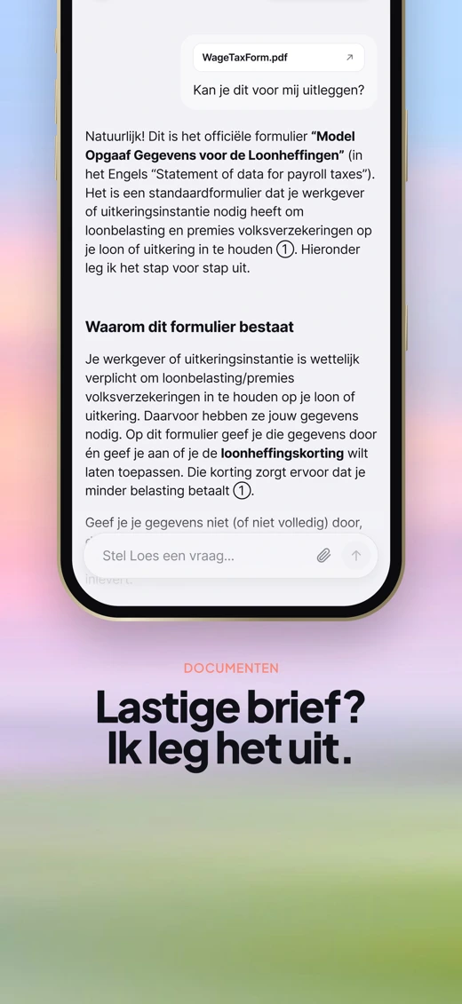Loes: de Nederlandse AI chat screenshot 4