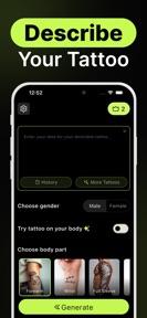 AI Tattoo Generator - Inkill screenshot