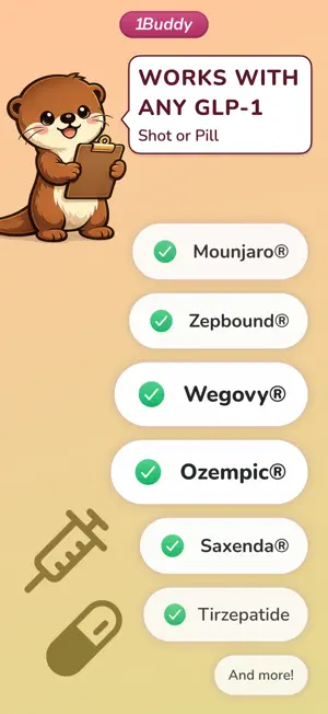 1Buddy: GLP-1 Tracker Friend screenshot 3