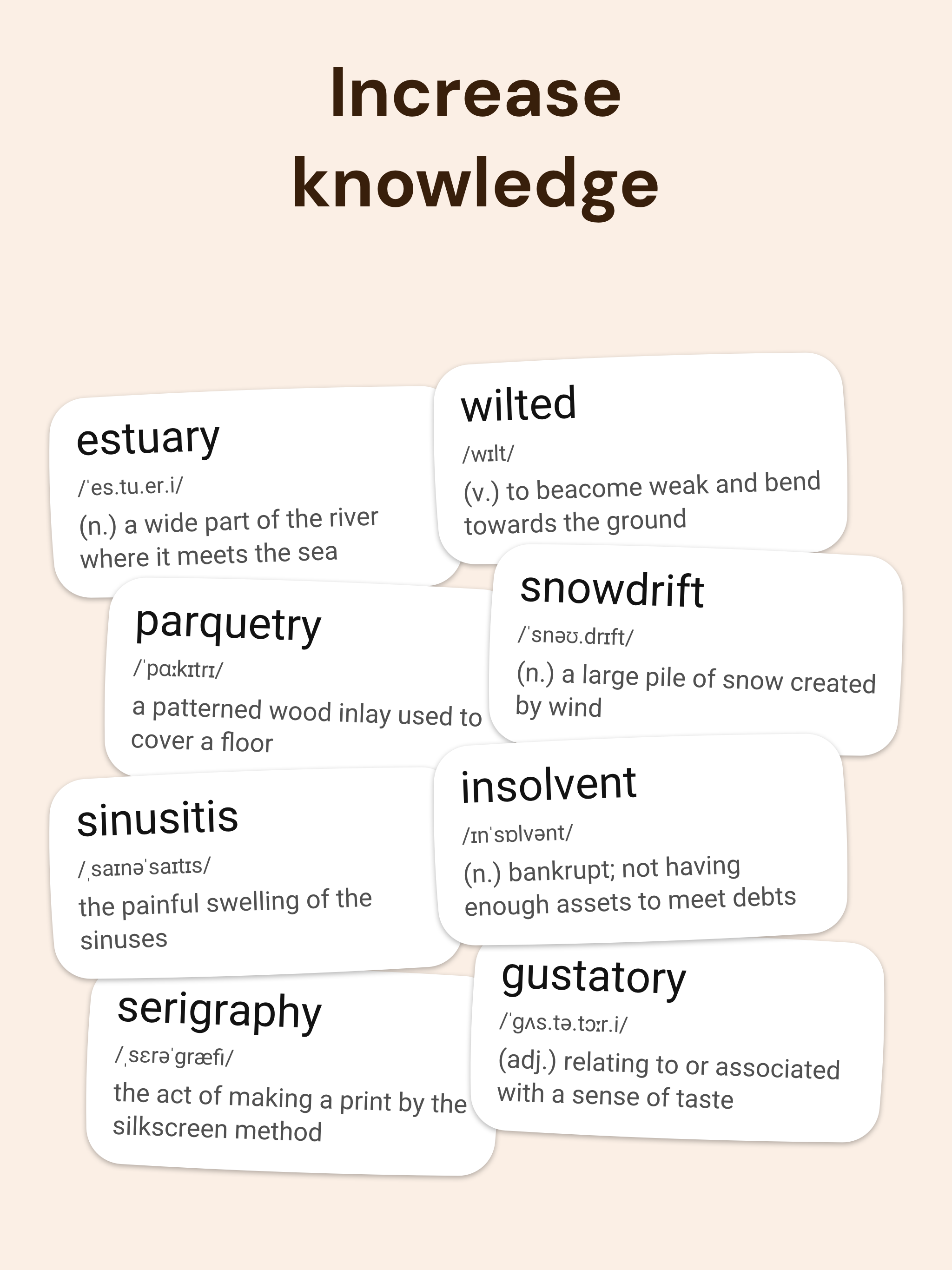 Word of The Day Widget: Voca