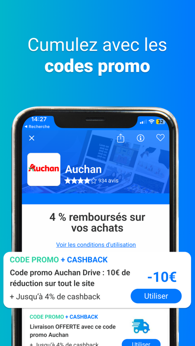 Poulpeo Cashback & Code promo Screenshot