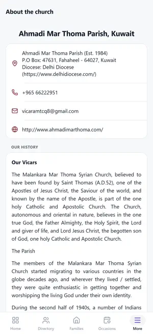 Ahmadi Mar Thoma Parish Kuwait screenshot 3