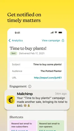 Mailchimp Email Marketing iPhone image 1
