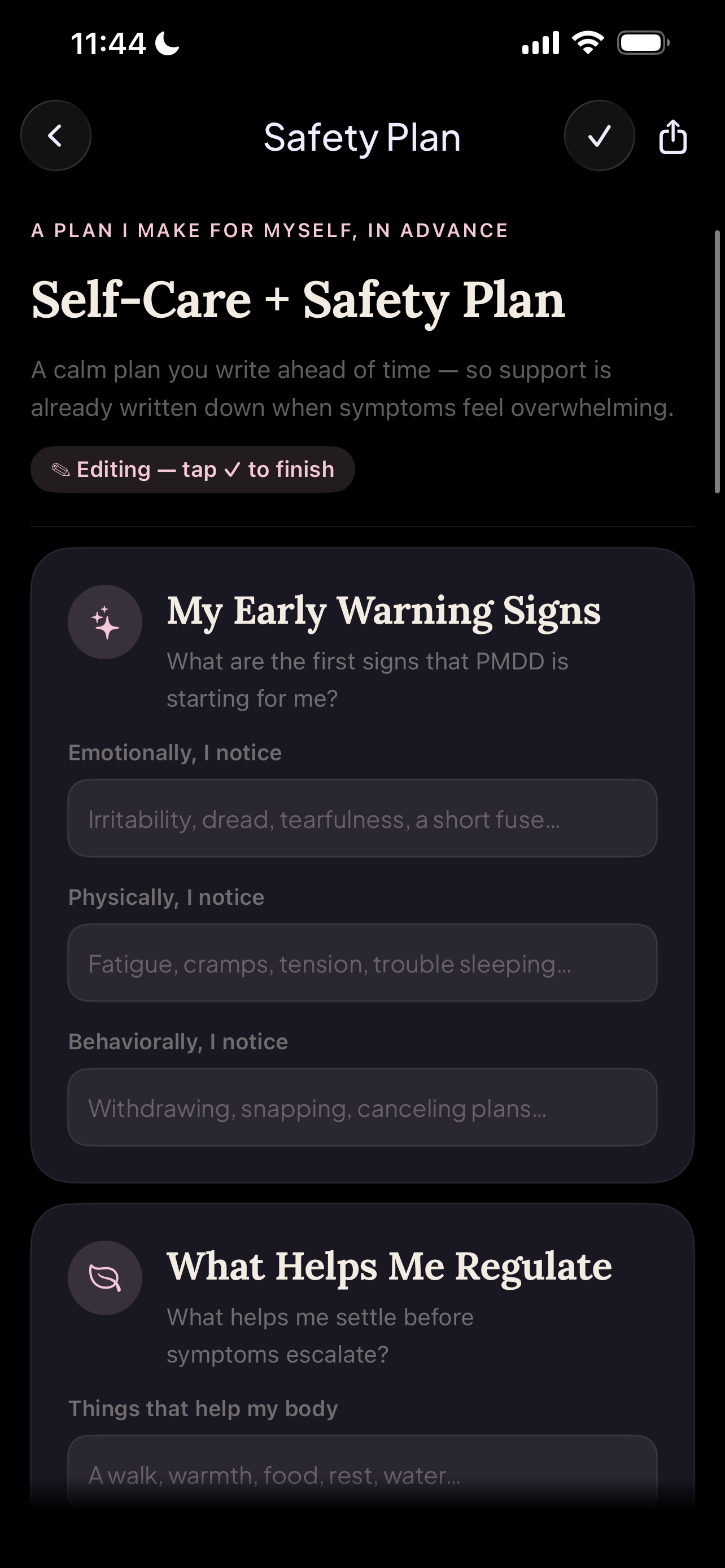 Red Tent PMDD screenshot 9
