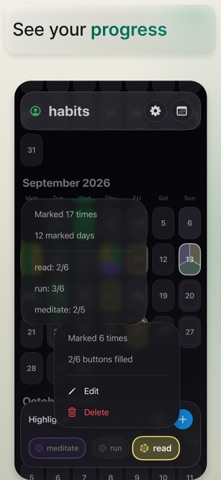 Calendot Habit & Shift Tracker Screenshot 4 of 6