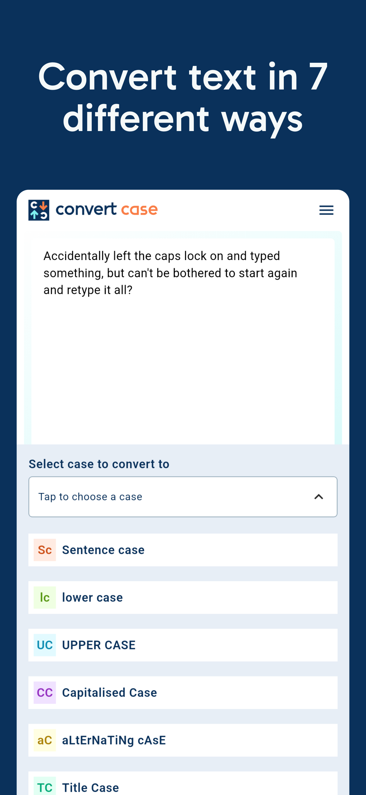 Convert Case
