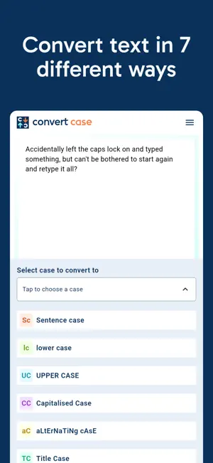 Convert Case screenshot 1