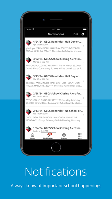 Grand Blanc Community Schools Screenshot