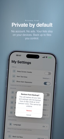 My Next: List Screenshot 4 of 5