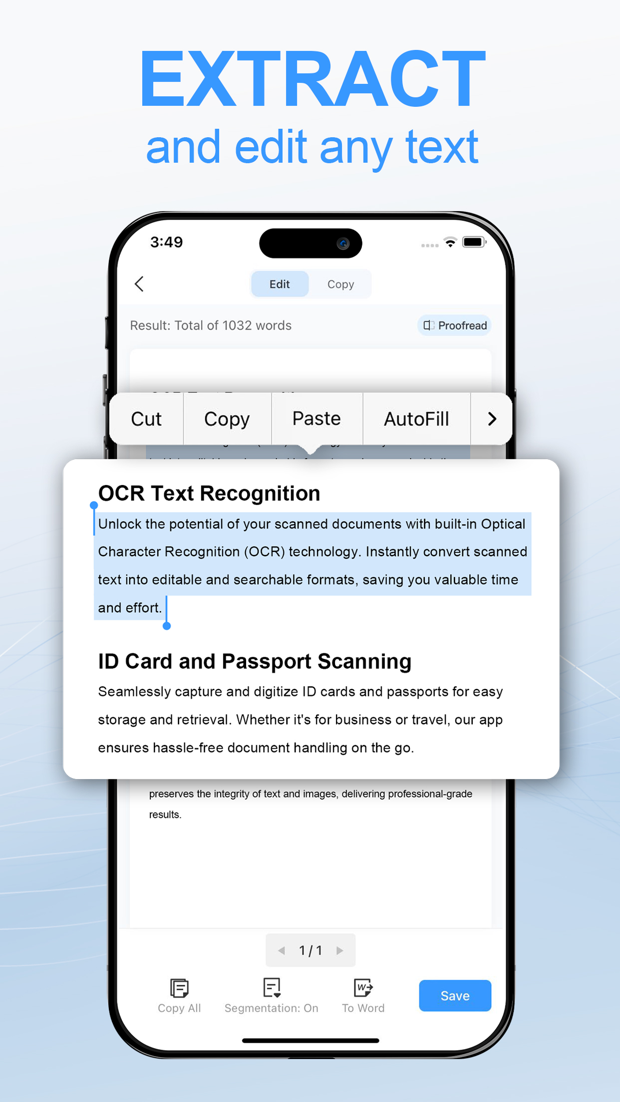 PDF Scanner: Scan, Count & OCR