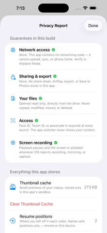Secure Video Player Screenshot 1 of 4