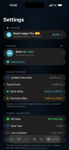 Road Ledger screenshot