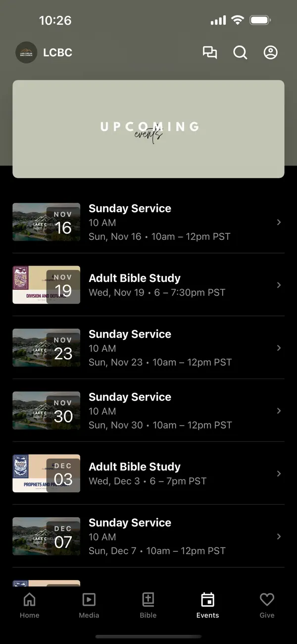 Screenshot #3 pour Lake Chelan Bible Church