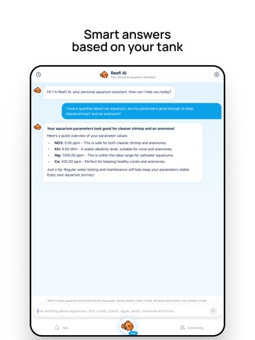 Reefi: Aquarium Tracker iPad screenshot