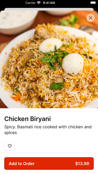 Namaste Curry Lounge iPhone screenshot 4 - Food & Drink app