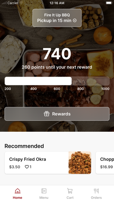 Fire It Up BBQ iPhone screenshot 1 - Food & Drink app