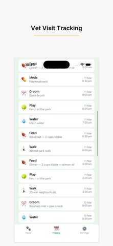 Pet Care Tracker - Daily Log screenshot