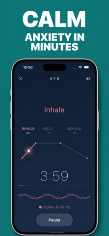 Inhale: Guided Breathwork iPhone screenshot