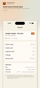 Candle Batch Sheet screenshot