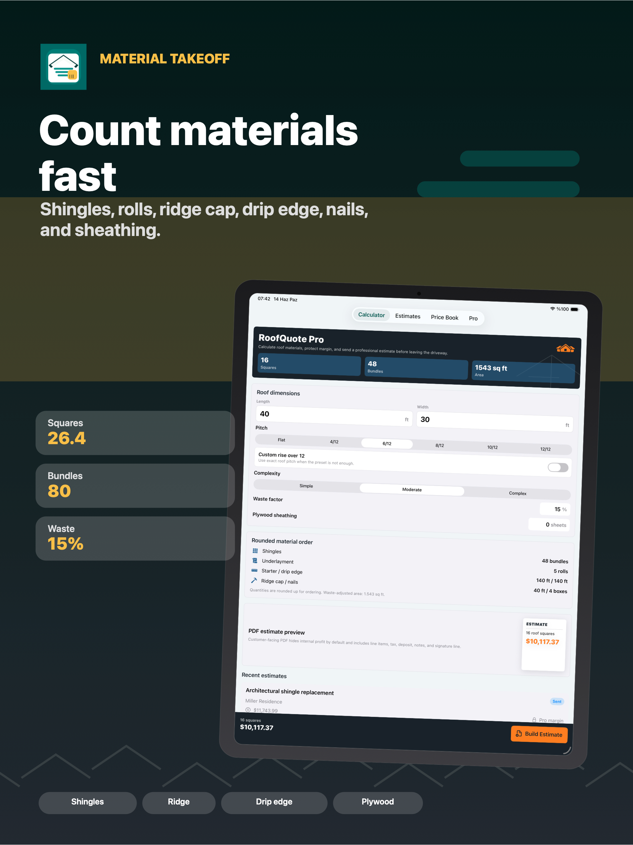 RoofQuote Pro screenshot 9