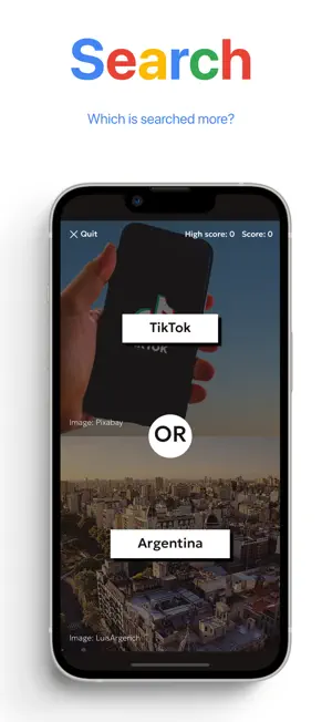 The Higher or Lower Game screenshot 2