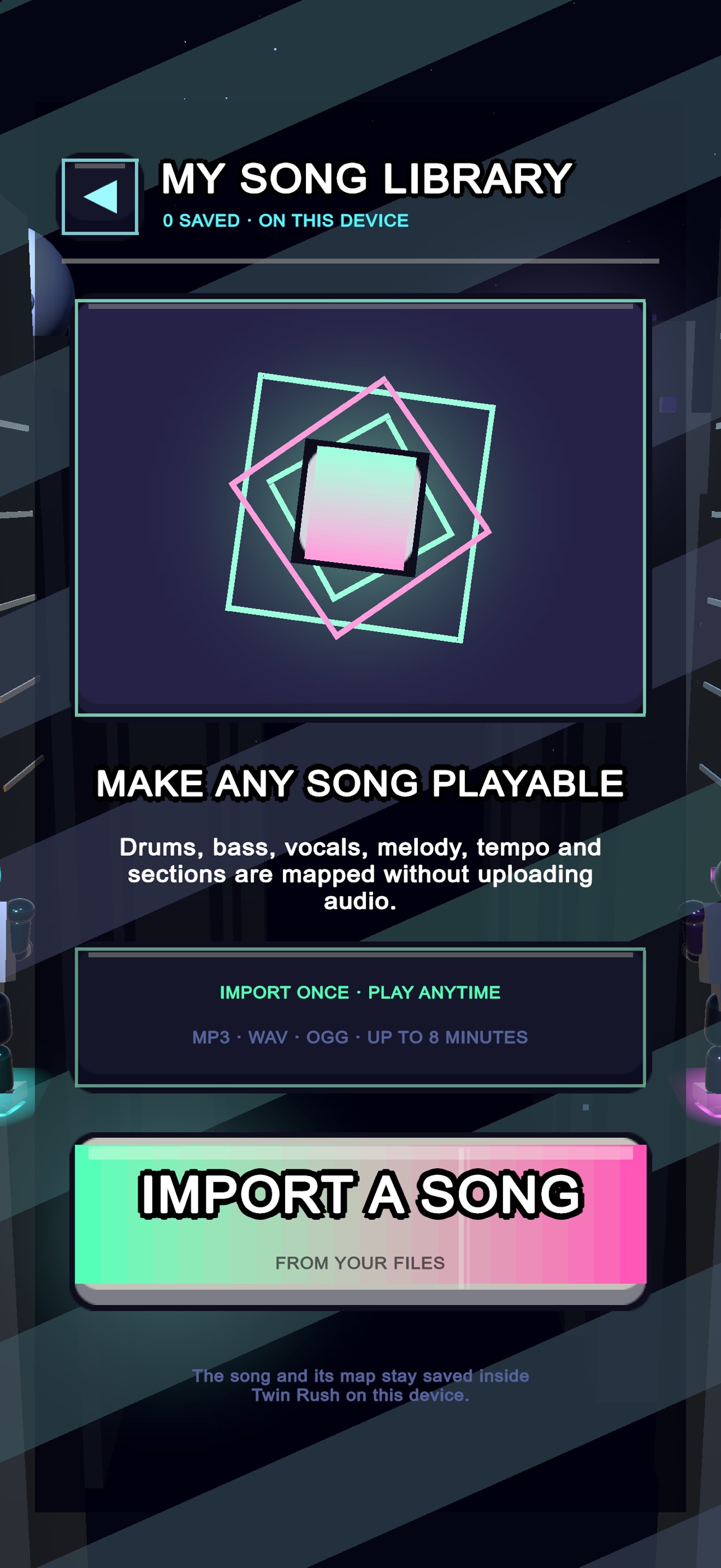 Screenshot 4 of Twin Rush: Neon Beat Hop